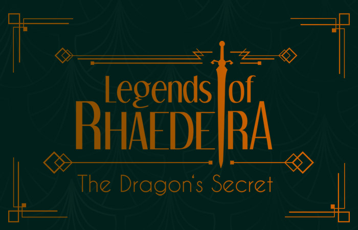 art deco style graphic for "Legends of Rhaedeira"