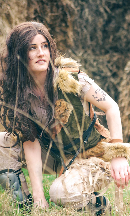 photograph of a Die Wilden Kerle cosplay of the character Klette